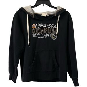UCF Knights Hoodie XL 2014 Tostitos Fiesta Bowl Champions Black Drawstring